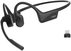 Shokz OpenComm2 2025 Upgrade Langaton Bluetooth-Toimistokuuloke Korvakoukulla Musta - 1