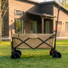 Fornorth puutarhakärry 115x61x105cm 100kg, beige - 4