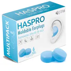 Haspro MOLDABLE silikonikorvatulpat sininen 6 paria - 2
