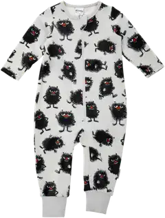 Muumi vauvojen veluuripyjama Pirteä 592633 - vaaleanharmaa - 1