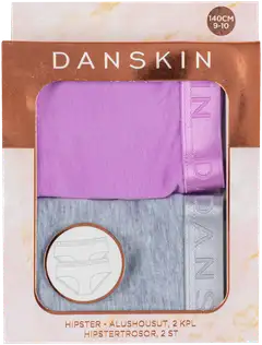 Danskin lasten hipsterit YCG001-61313 2-pack - sheer lilac/silver grey marl - 3