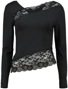 Hailys naisten trikoopusero Si44bylle - BLACK - 1