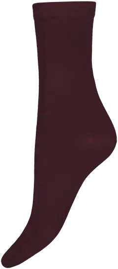 Vogue naisten nilkkasukat cotton basic sock 3-pack - Ruby wine - 3