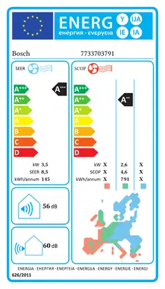 Bosch Climate 5100i 35-he ilmalämpöpumppu valkoinen asennettuna - 7