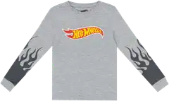 Hot Wheels lasten t-paita liekki A9-0789 - Greymarl - 1