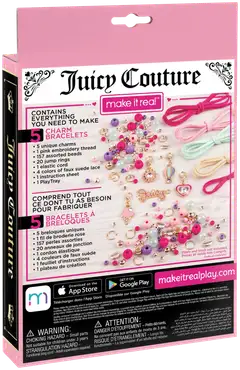 Make It Real Juicy Couture Rannekorujen valmistussetti, erilaisia - 6