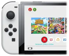 Nintendo Switch pelikonsoli OLED  White - 11