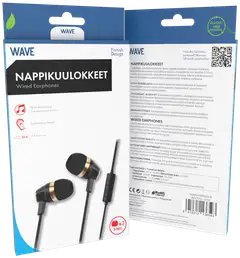 Wave Earbuds nappikuulokkeet, Musta - 2