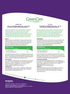 GreenCare rakeinen puutarhakalkki 2,5kg - 2