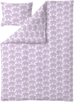 Finlayson pussilakanasetti Elefantti 150X210+50X60 vaalea lila - 1
