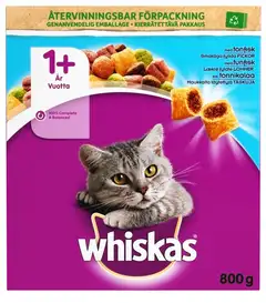 Whiskas 1+ Tonnikalaa 800g - 1
