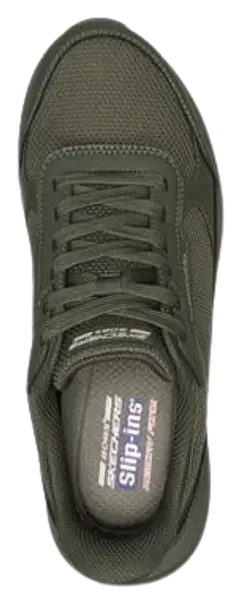 Skechers miesten vapaa-ajan lenkkari Bobs Squad 4 CS Olive - Olive - 2