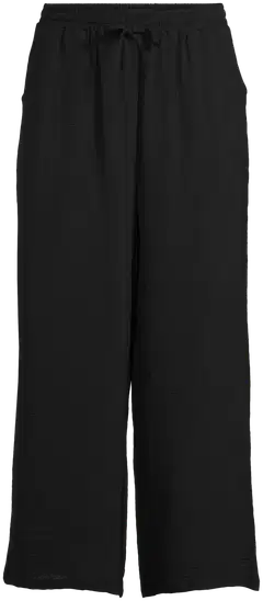 TEX naisten leveälahkeiset housut I282891 - black 2 - 2