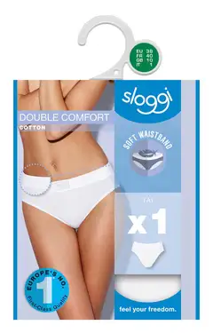 Sloggi Tai Double Comfort naisten alushousut - VALKOINEN - 1