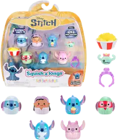 Squish-a-longs 2,5 cm Disney Stitch hahmo 6 kpl - 1