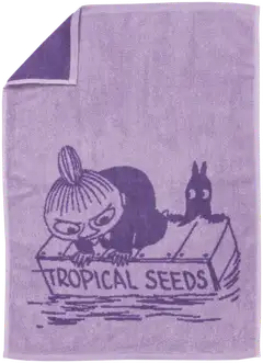 Moomin Arabia Muumikäsipyyhe 50x70 Pikku Myy liila GOTS - 1