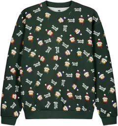 WKLY. miesten joulucollegepusero Beary 195W452503 - Green - 1