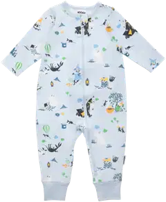 Muumi  vauvojen pyjama Leikkihetki 593840 - vaaleansininen - 1