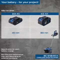 Scheppach akkulumilapio BC-SNB410-X setti - 5