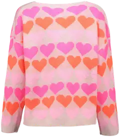 Hailys naisten neuletakki Sa44nna - beige/pink heart - 3