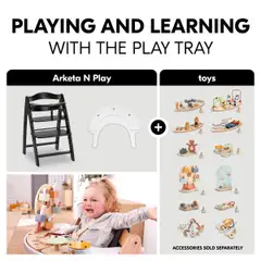 Hauck syöttötuoli Arketa N Play blackwashed - 16