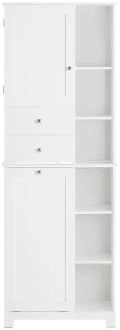 SoBuy kylpyhuonekaappi valkoinen BZR104-W - 1