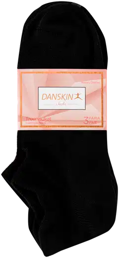 Danskin naisten treenisukat 545DNO2401 3-pack - BLACK - 2
