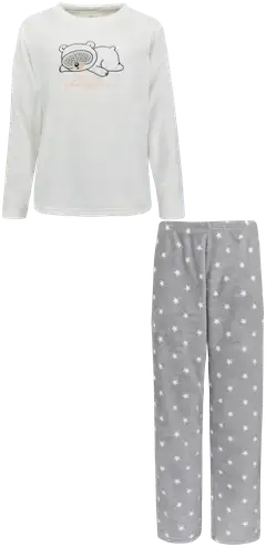 TEX naisten fleecepyjama I997343 - grey light - 1