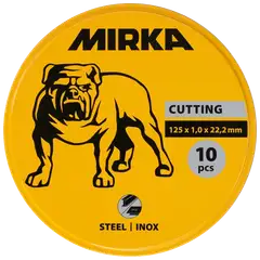 Mirka katkaisulaikka 125x1,0mm 10/p INOX - 2