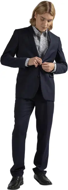 London Fog miesten puvunhousut normaali rf 2020lf2 - Night Sky - 3