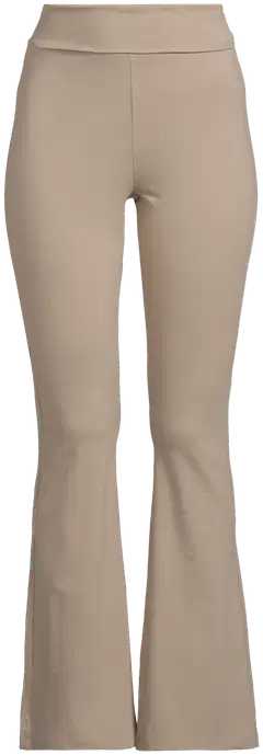 House naisten flare leg trikoohousut Betsy - Taupe - 2