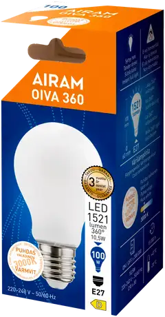 Airam LED OIVA Vakio 10,5W 1521lm 3000K E27 - 2