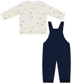 TEX BABY vauvojen setti haalari ja trikoopusero I990429 - NAVY 3 - 2