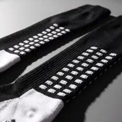 LUX grip-jalkapallosukat, polvipituinen varsi, musta, yksi koko - 3