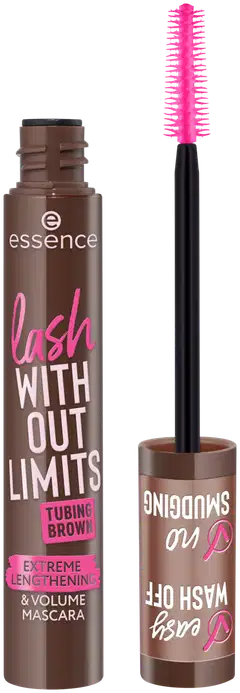 essence lash WITHOUT LIMITS TUBING BROWN EXTREME LENGTHENING & VOLUME MASCARA 05 Brown Tubing 13 ml - 2