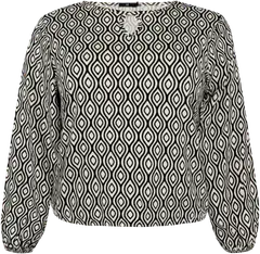 House naisten trikoopusero 213HP03101, D-mitoitus - Black/white - 1