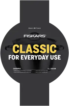 Fiskars Classic teräskattila 3l - 2