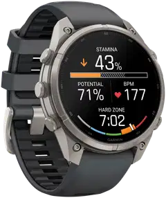 Garmin Fenix 9 Pro inReach 47 mm titaani- ja grafiitinharmaa urheilukello - 5