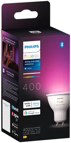 Philips Hue GU10 kohdelamppu 4.2W 2000-6500K 400LM säädettävä lämpimästä viileään - 2