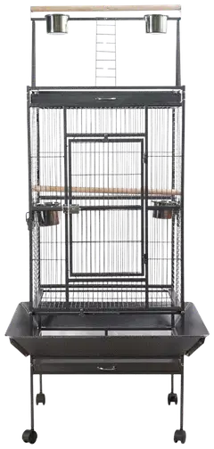 Trekker lintuhäkki 61,5x56,5x173 cm musta - 1