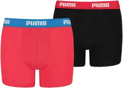 Puma lasten bokserit Basic 2-pack - Red/black - 1