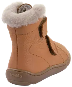 Froddo lasten lampaanvillavuorellinen talvipaljasjalkakenkä Furry Boot - COGNAC - 5