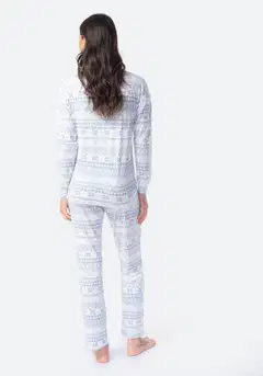TEX naisten superpehmeä pyjama I291331 - BLUE - 3