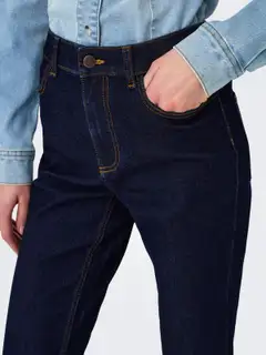 JDY naisten farkut JdyBootcutMoon 15354190 - DARK BLUE DENIM - 3