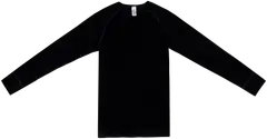 House lasten pitkähihainen aluspaita merinovillaa 231H332540 - BLACK - 1
