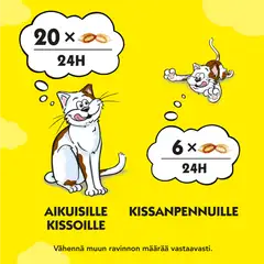 Dreamies Mix sis. Lohta & Juustoa - Kissanherkku pussissa - (60 g) - 5