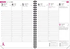 Vuosikalenteri Roosa nauha A5 2026 ruusukulta - 2