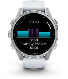 Garmin urheilukello Fenix 8 AMOLED 43 mm hopea/vaaleanharmaa - 4