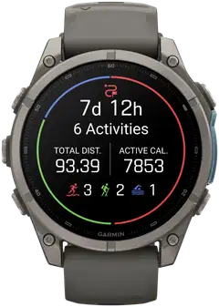 Garmin Fenix 9 47 mm titaani- ja kivenharmaa urheilukello - 4