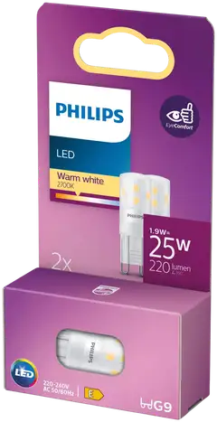 Philips LED lamppu G9 1.9W 2700K 220LM  2kpl - 5